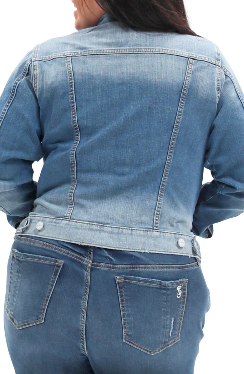 SLINK Jeans Denim Jacket, Alternate, color, Destiny
