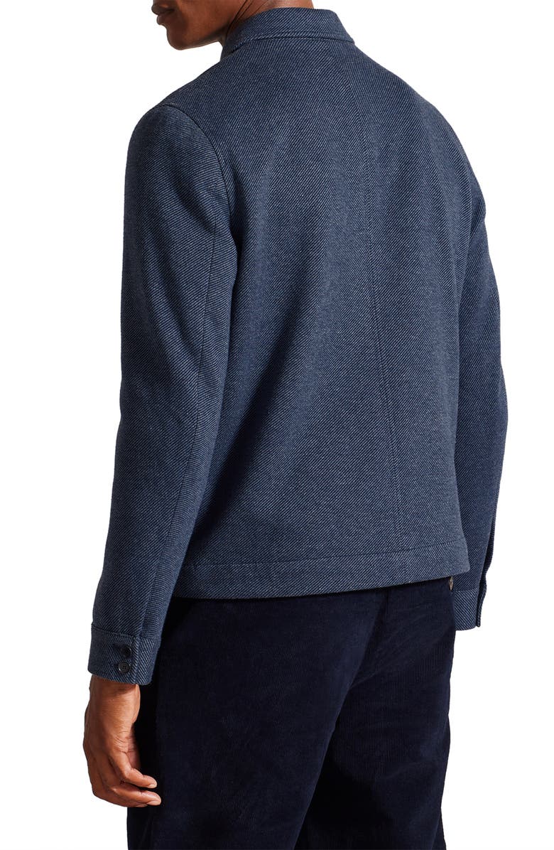 Ted Baker London Harrington Virgin Wool & Cotton Jacket, Alternate, color, 