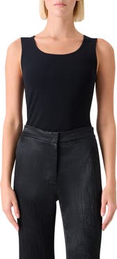 Akris punto Scoop Neck Knit Tank