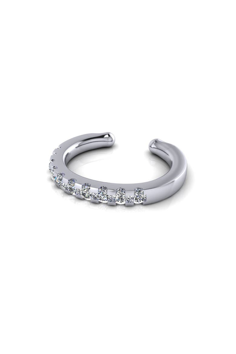 Pavé-All-Day Ear Cuff, Main, color, Silver