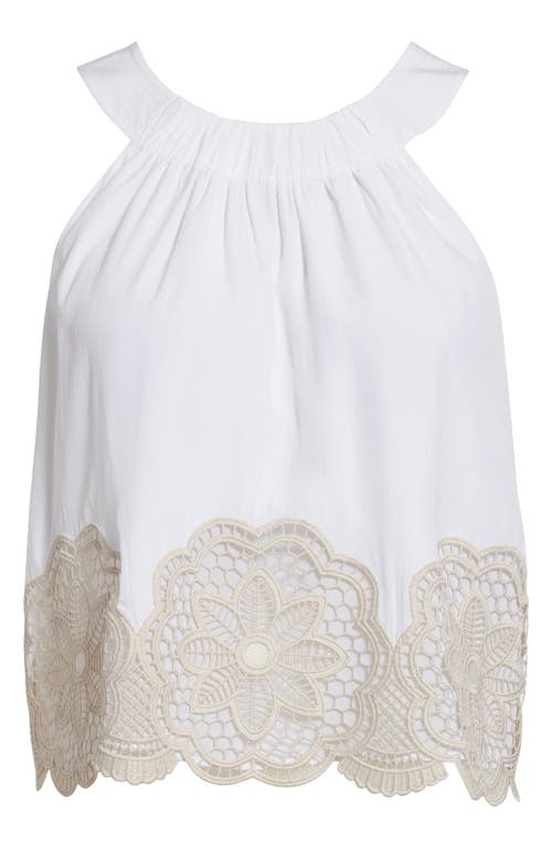 RAMY BROOK RAMY BROOK ESTELLA EMBROIDERED CROP TANK 
