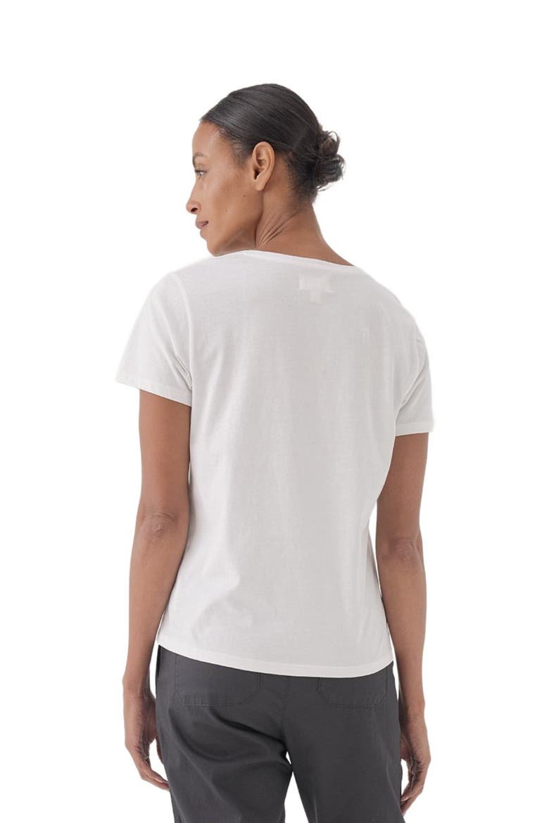 Organic Cotton Softspun V-Neck Tee, Alternate, color, White