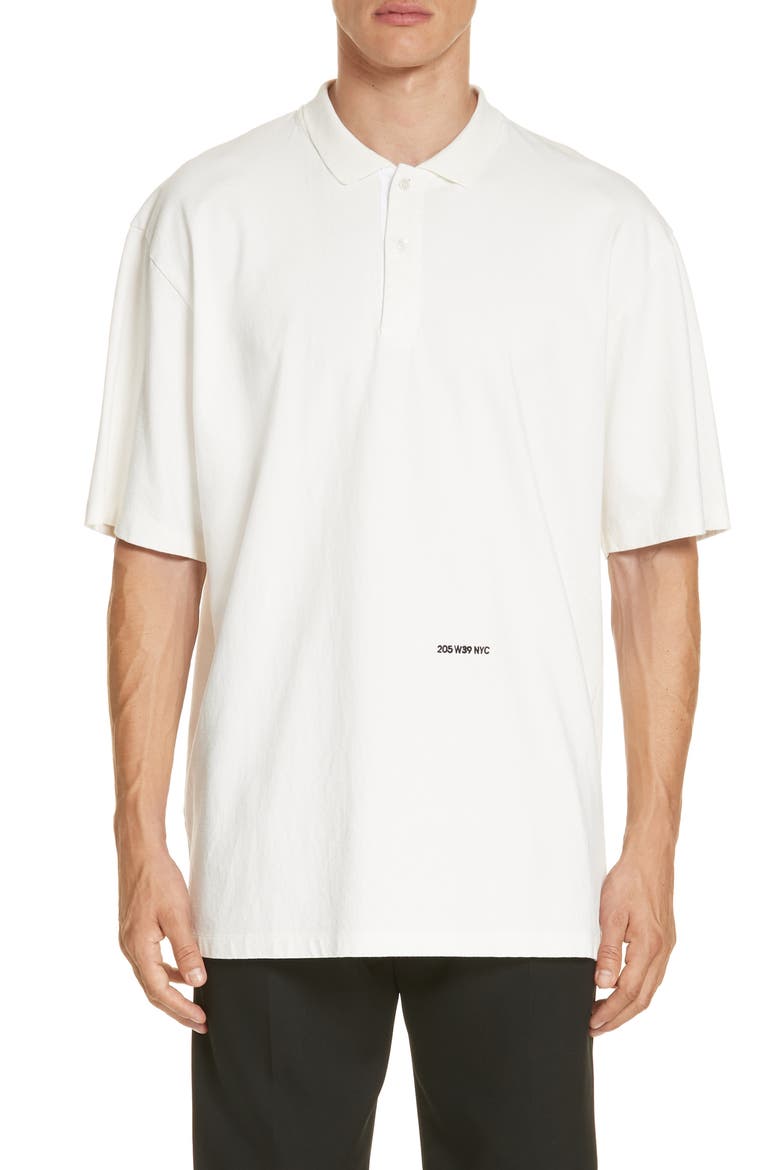 Oversize Polo, Main, color, WHITE