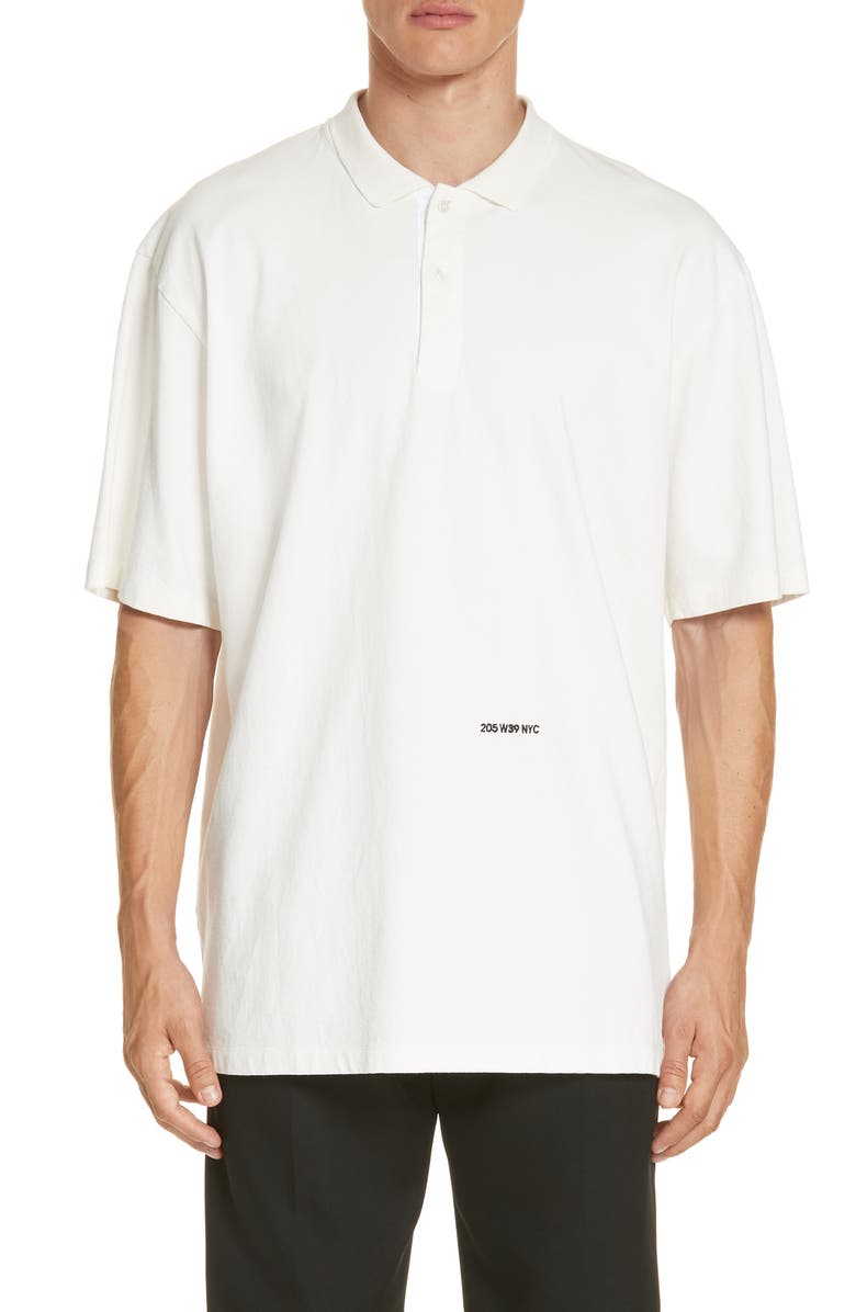 CALVIN KLEIN 205W39NYC Oversize Polo, Main, color, 
