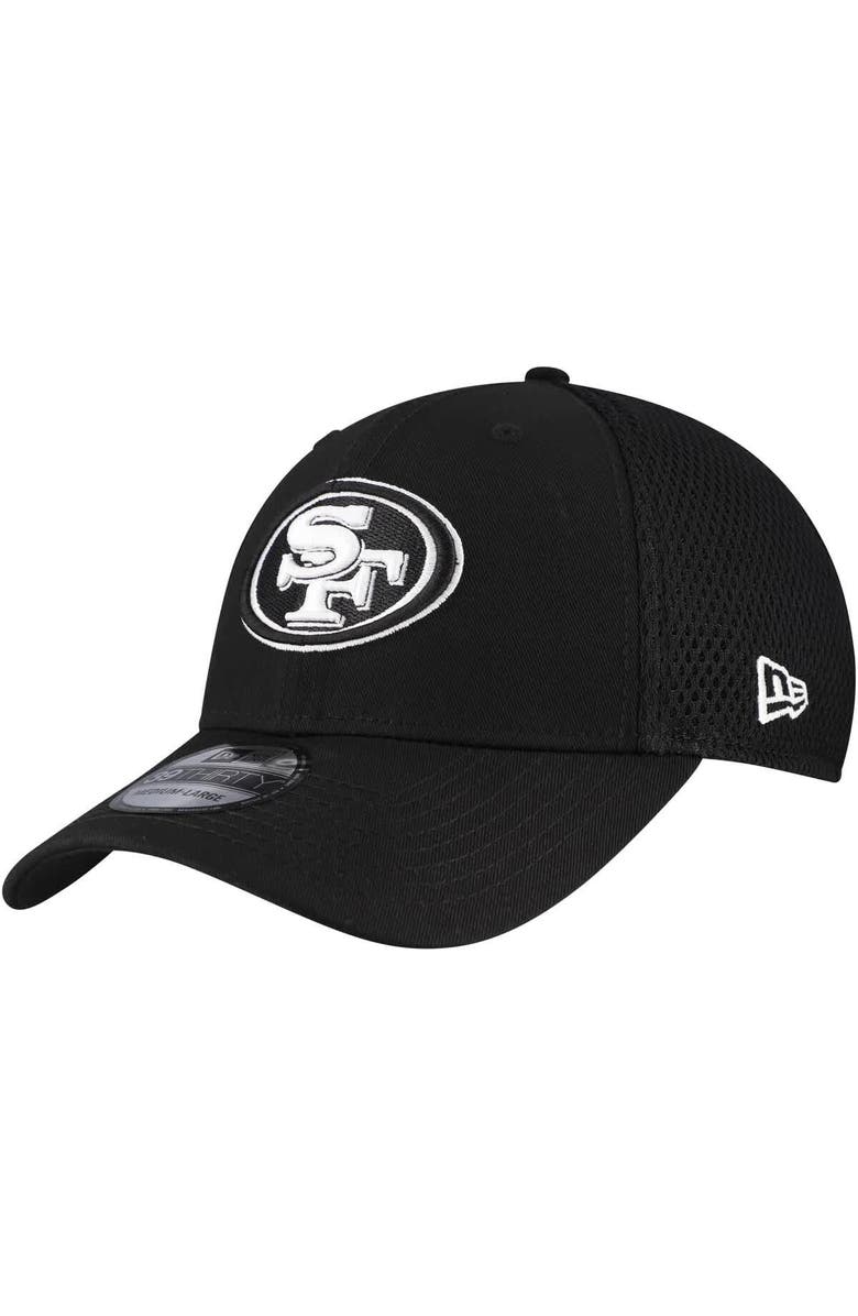 New Era Men's New Era Black San Francisco 49ers Main Neo 39THIRTY Flex Hat, Main, color, Black