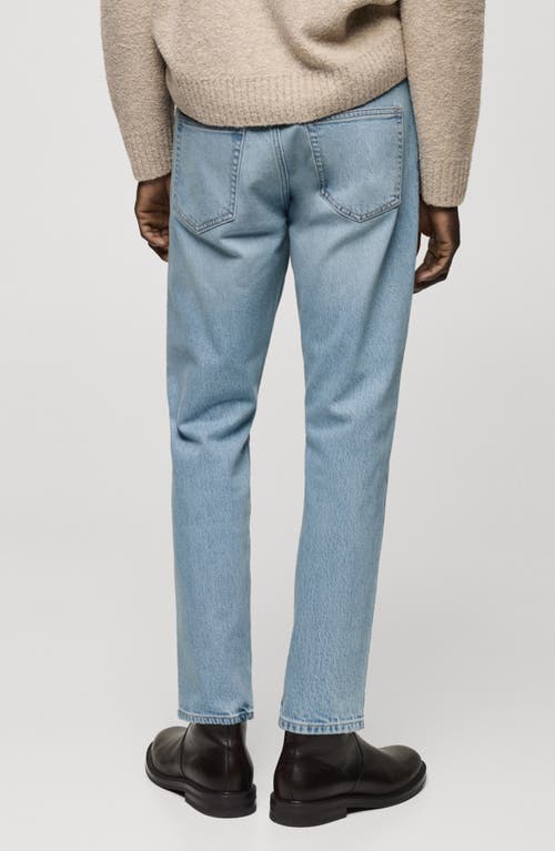 Mango Ben Tapered Jeans In Light Blue