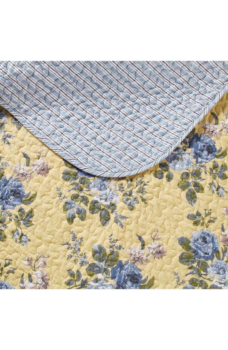 Laura Ashley Linley Quilt & Sham Set, Alternate, color, Yellow