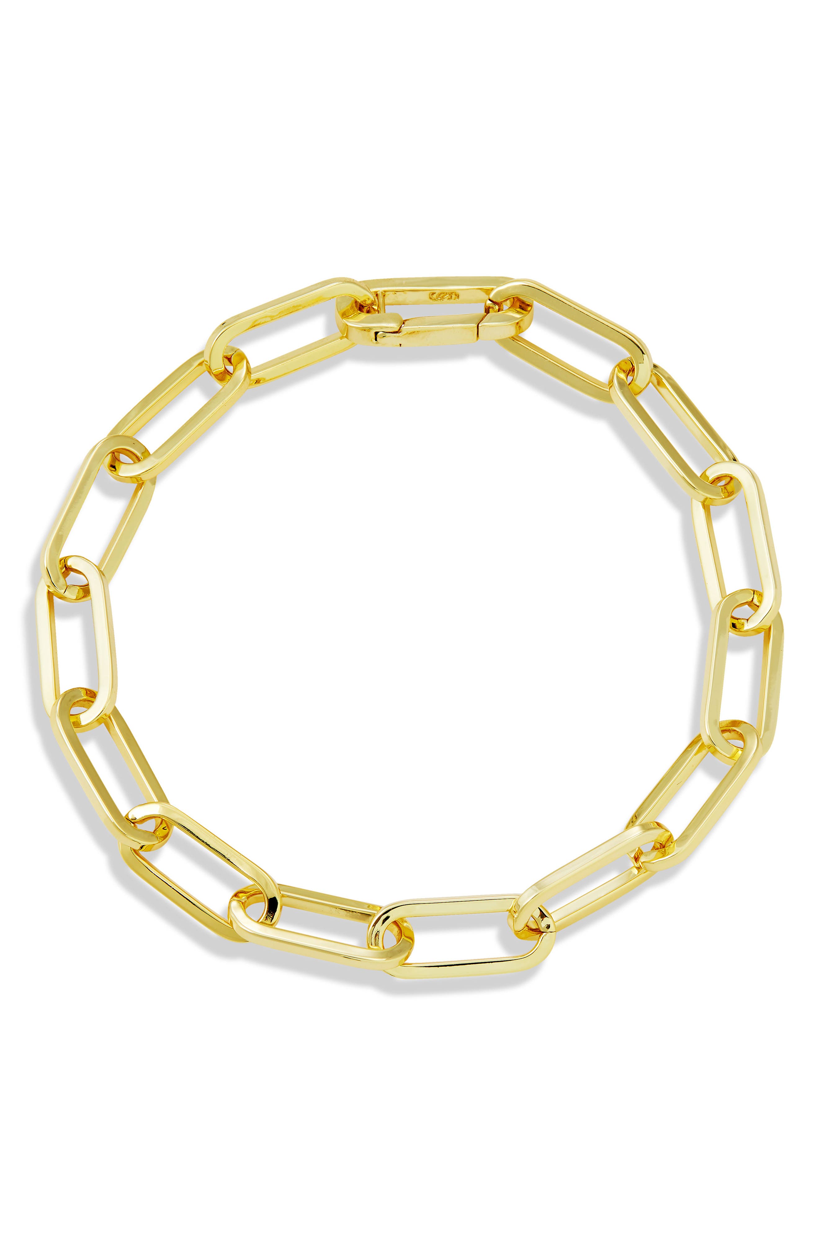 SAVVY CIE JEWELS Paperclip Link Bracelet