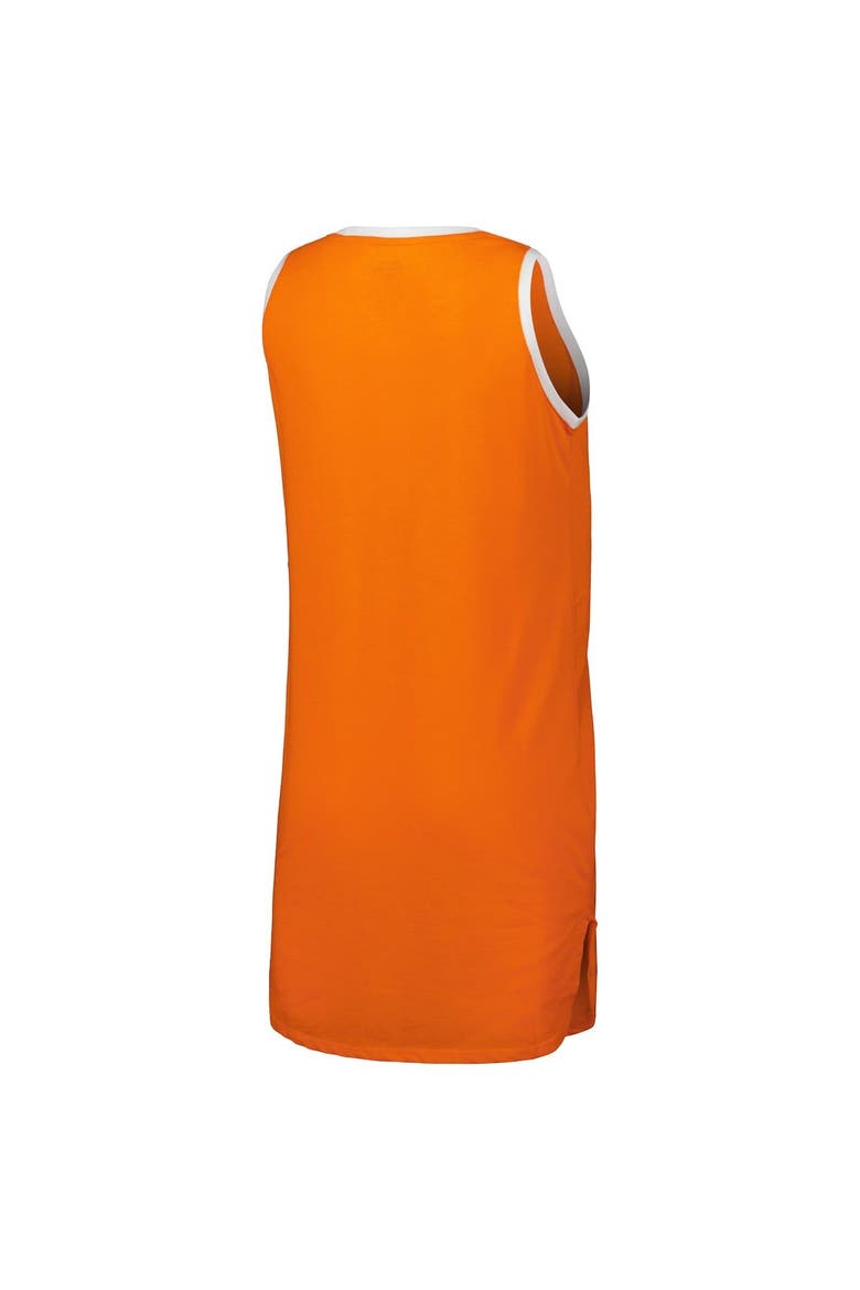 Women's Concepts Sport Orange/White Clemson Tigers Tank Nightshirt, Alternate, color, Orange
