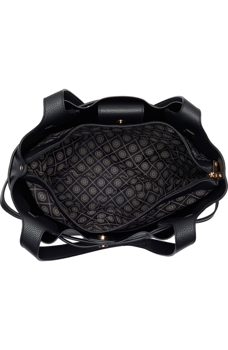 Nanette Lepore Laurel Belted Shoulder Bag, Alternate, color, Black