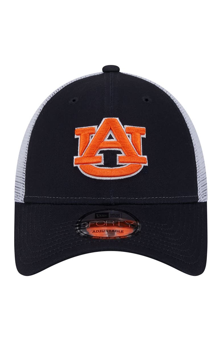 New Era Men's New Era Navy Auburn Tigers Trucker 9FORTY Adjustable Hat, Alternate, color, Navy
