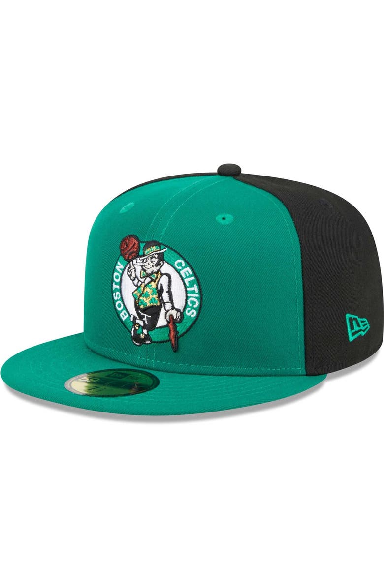 New Era Men's New Era Kelly Green/Black Boston Celtics Gameday Wordmark 59FIFTY Fitted Hat, Alternate, color, Kelly Green