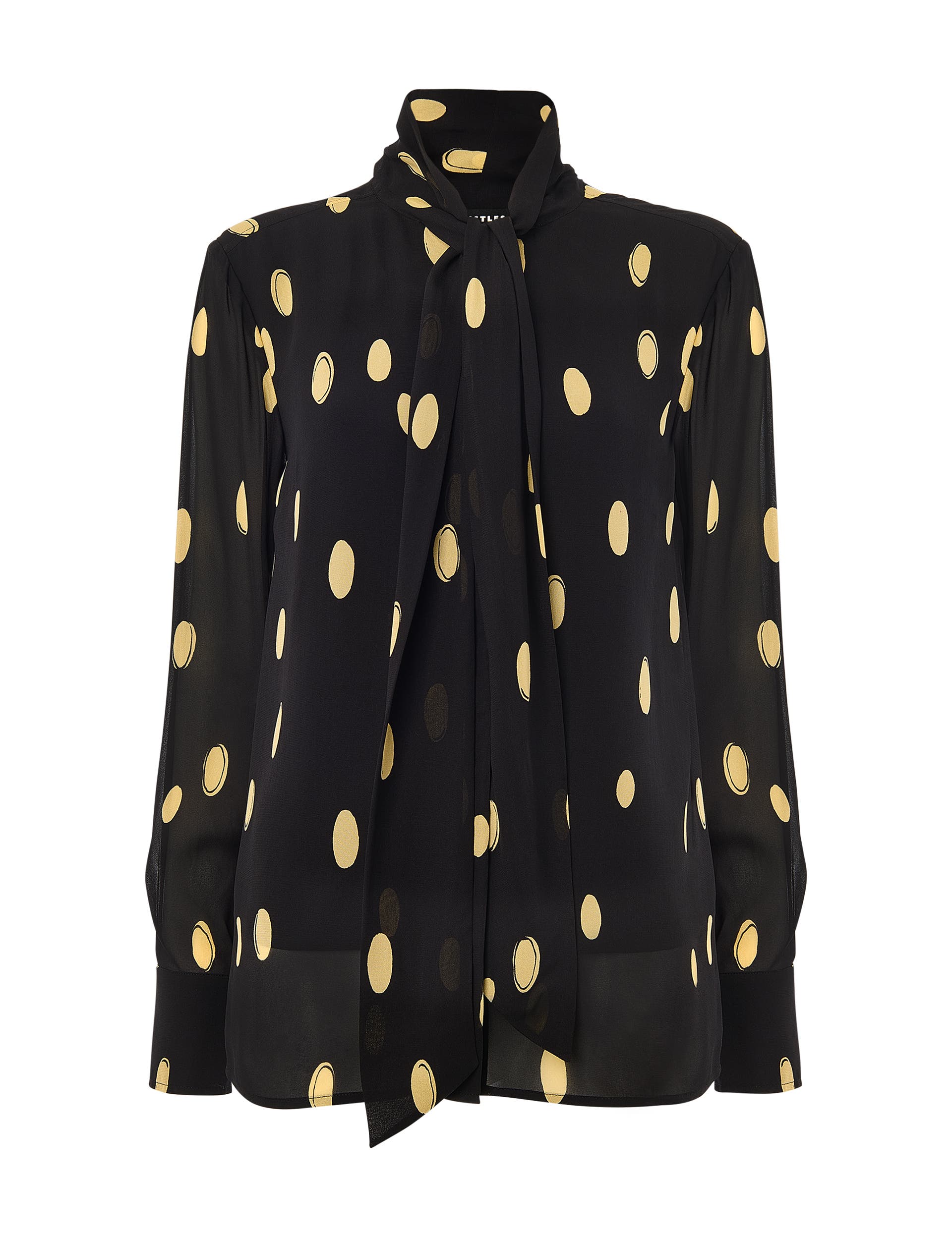 Oval Spot Frill Blouse - image 2