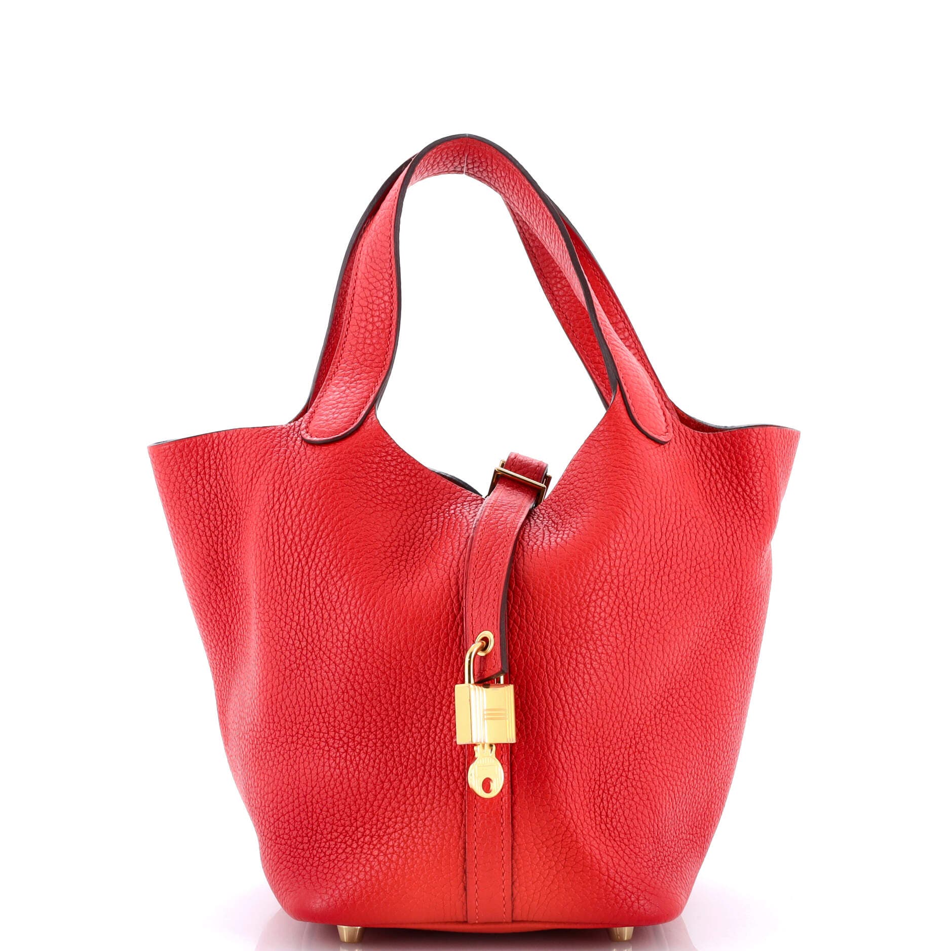 Pre-Owned Hermes Picotin Lock Bag Clemence PM, Main, color, 