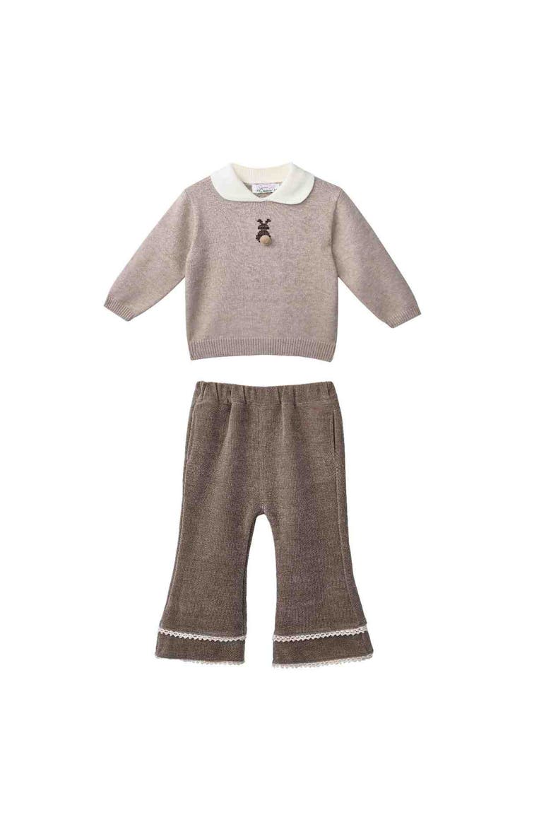 Cozy Knit Outfit Set, Main, color, Brown