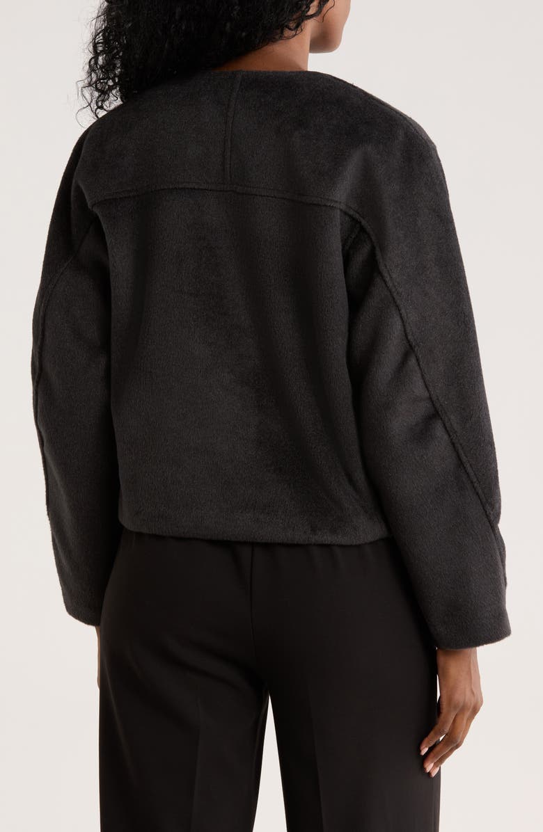 ELIE ELIE TAHARI Crop Jacket, Alternate, color, Charcoal Heather