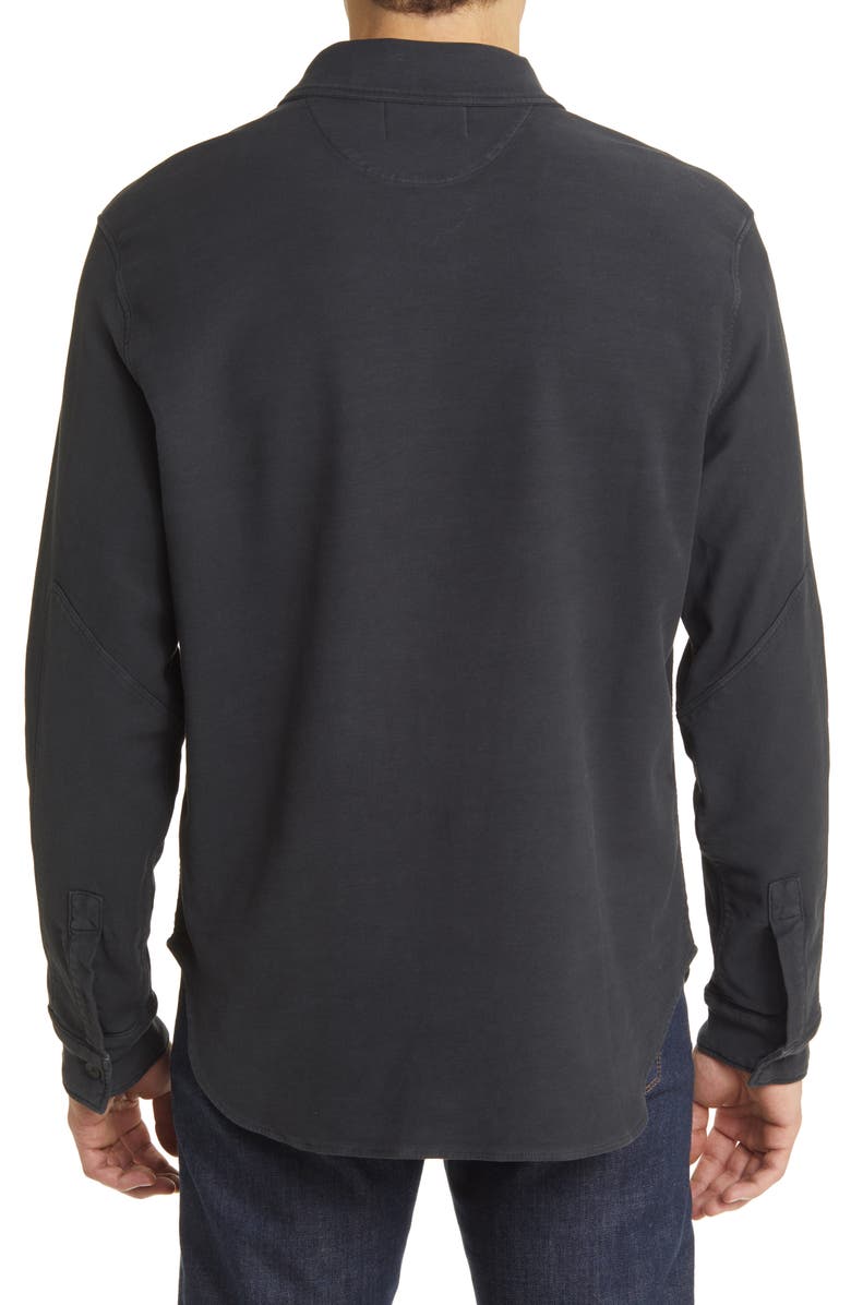 Citizens of Humanity Luca Bucket Dye Knit Button-Up Shirt, Alternate, color, 