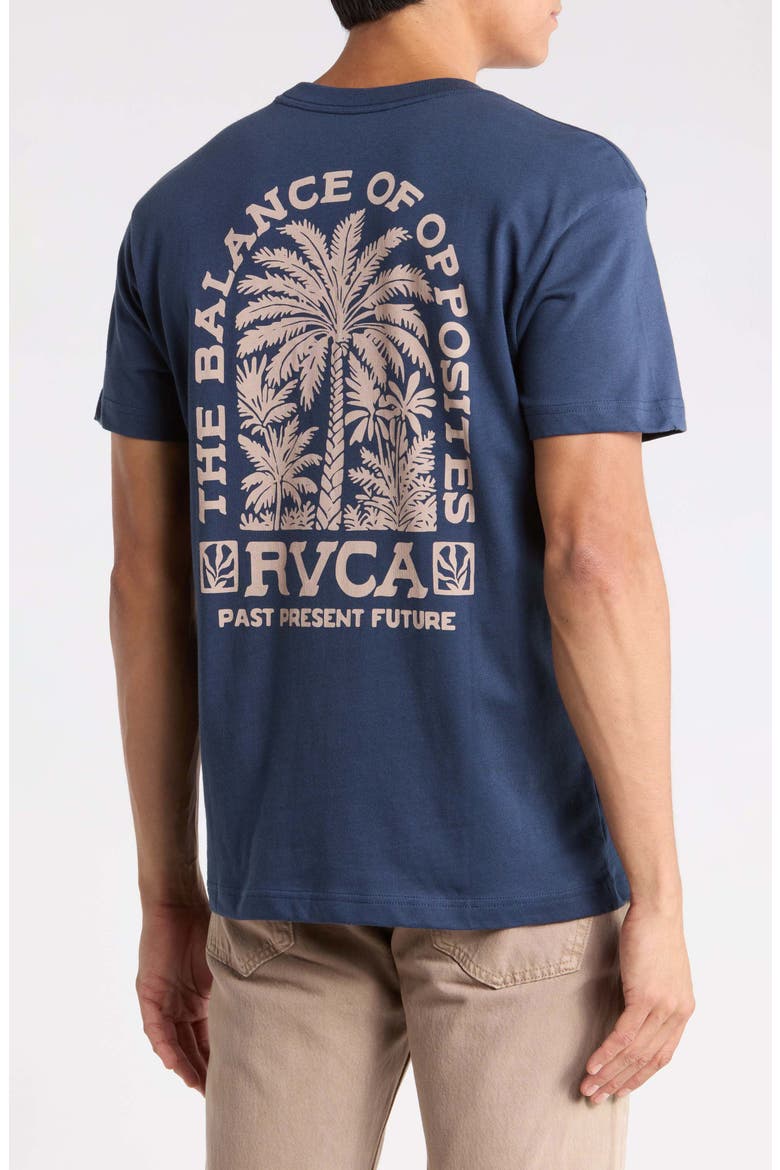 Palmgrove Cotton Graphic T-Shirt, Alternate, color, MOODY BLUE