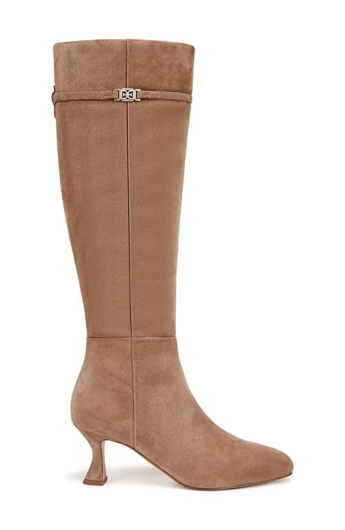 Sam Edelman Lyla Knee High Boot Almond Taupe Suede In Almond Taupe