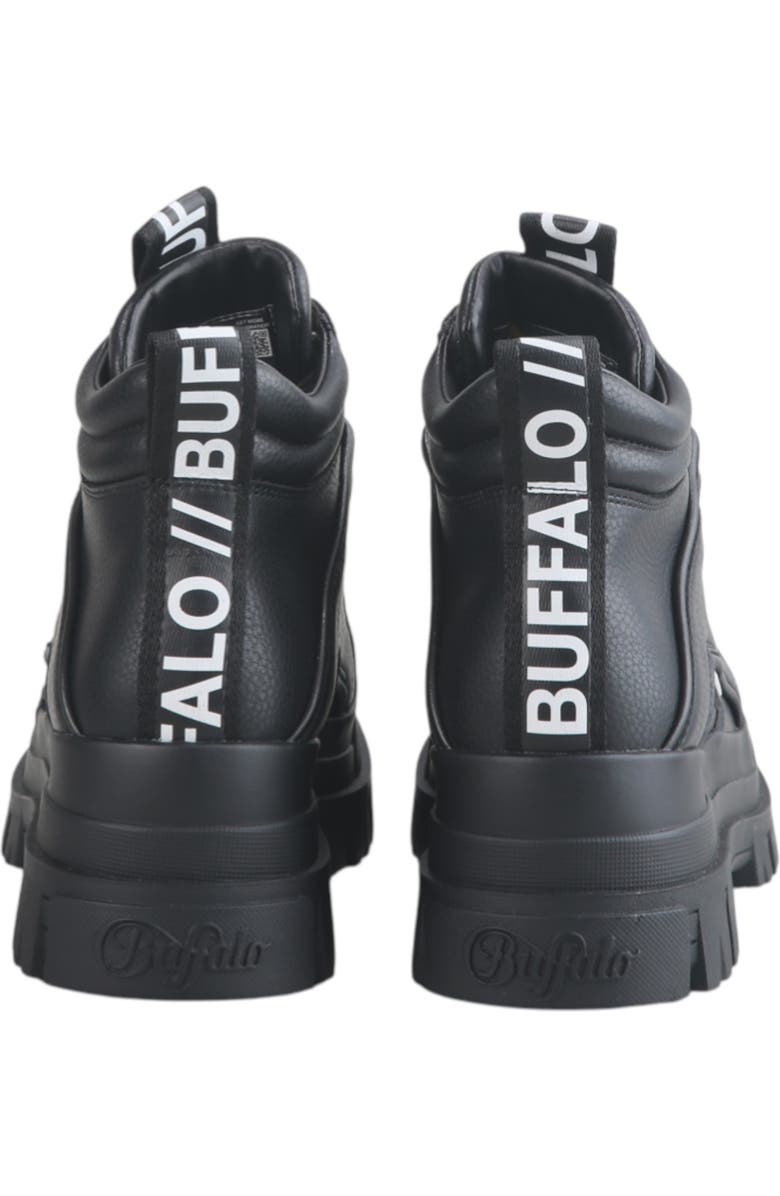 Buffalo Boots Aspha Nc Mid Flat Bootie, Alternate, color, Black