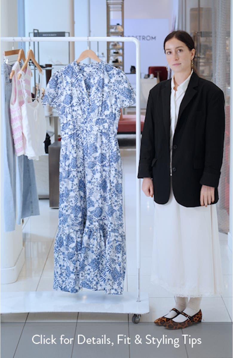 Floral Cotton Maxi Dress, sales video thumbnail