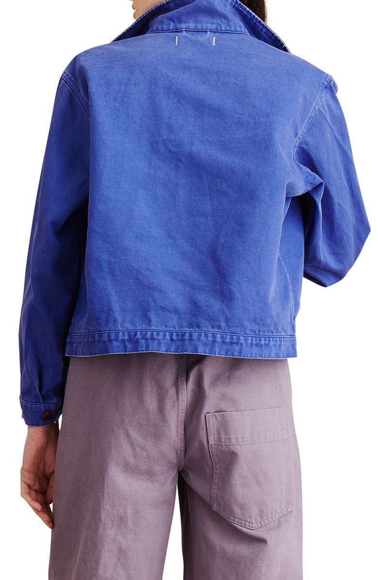 Alex Mill Washed Denim Crop Work Jacket, Alternate, color,