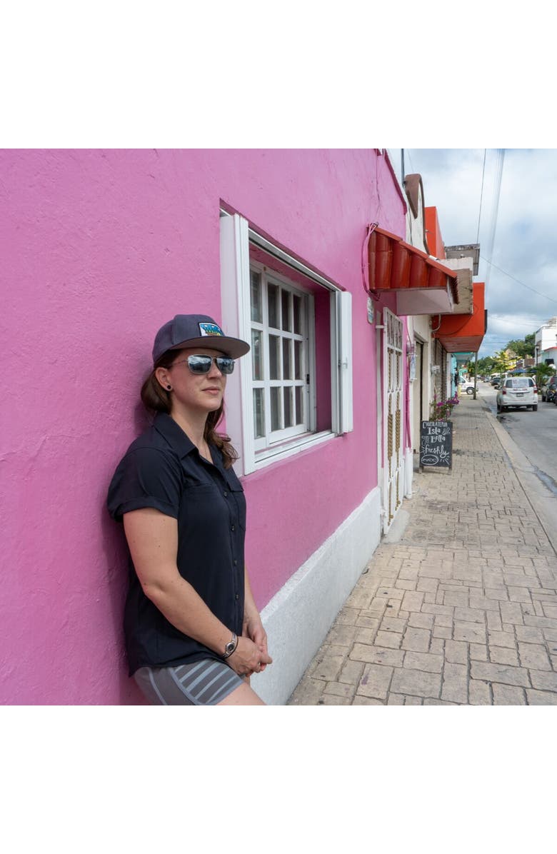 Coalatree Switchback Short-Sleeve Shirt, Alternate, color, Black