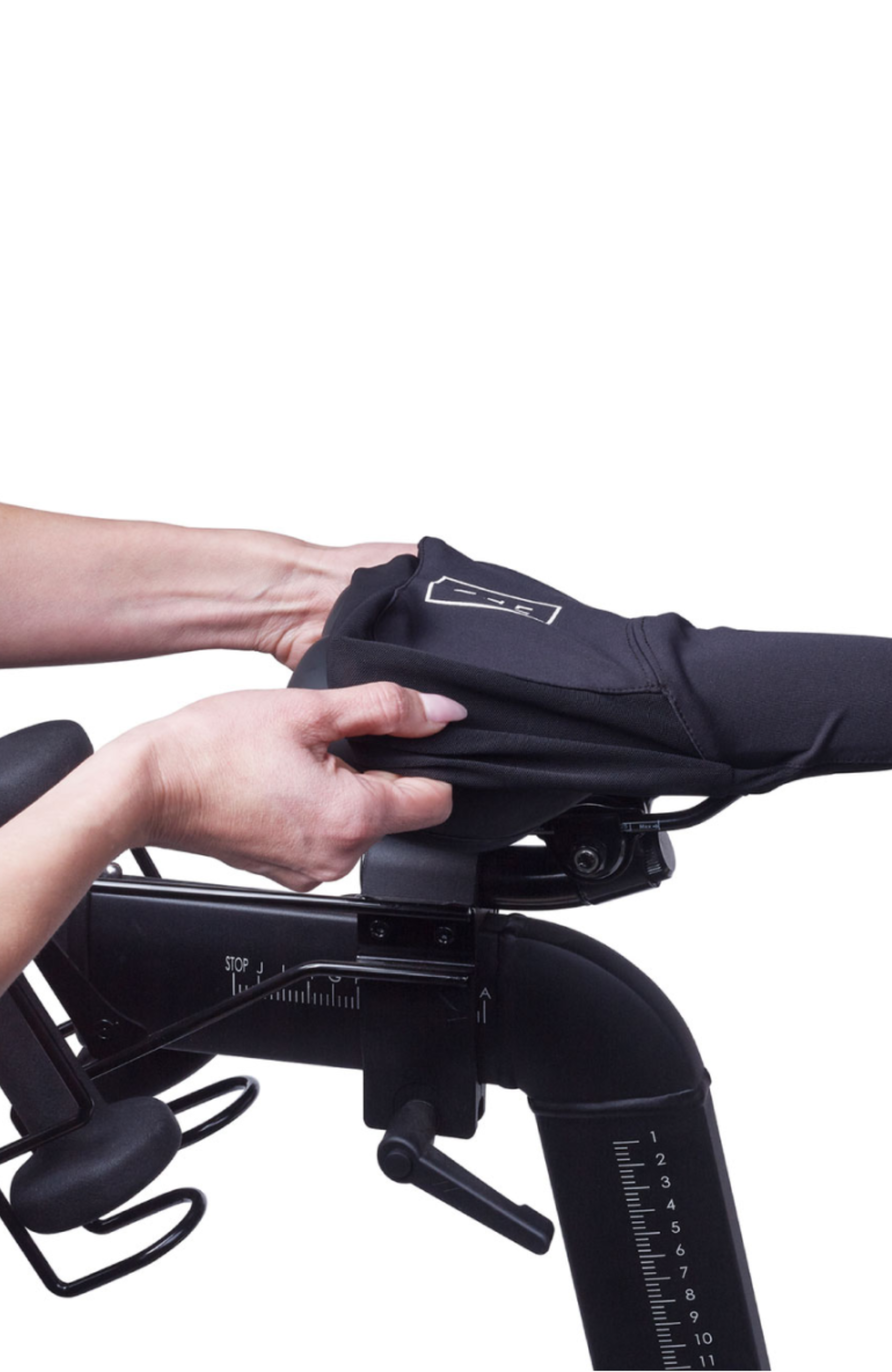 Lutava Antimicrobial Saddle Slip Cover, Alternate, color, Black