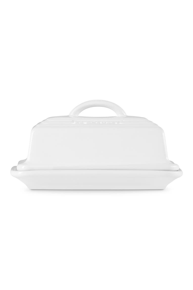 Heritage Butter Dish, Alternate, color, WHITE