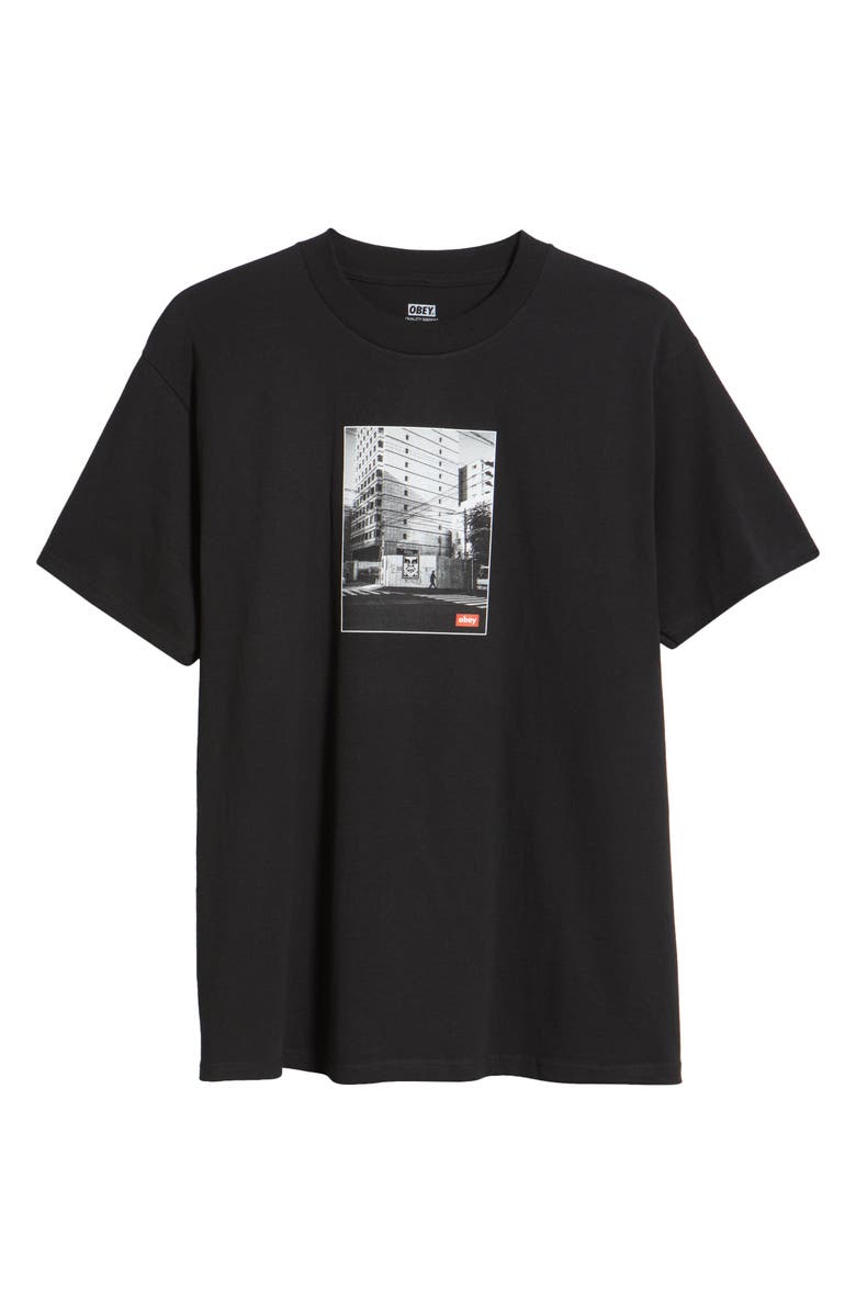 Obey Osaka Photo Cotton Graphic T-Shirt, Alternate, color, 