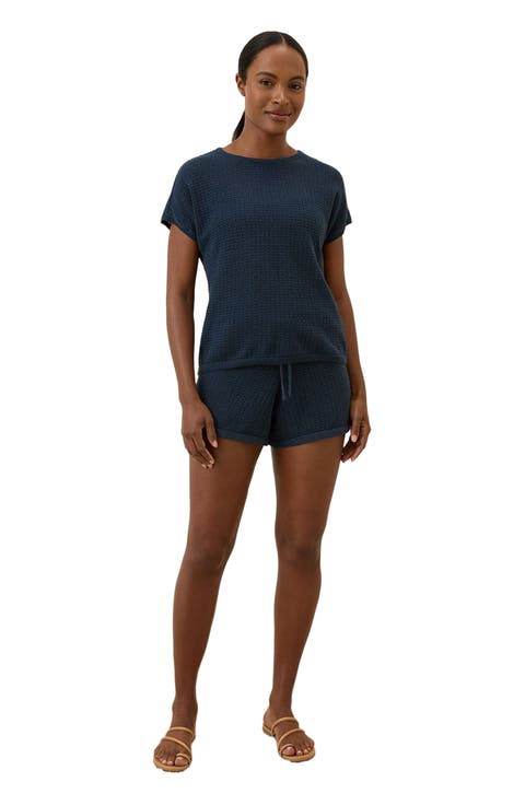 Beachside Linen Short Sleeve Top Made with Organic Cotton