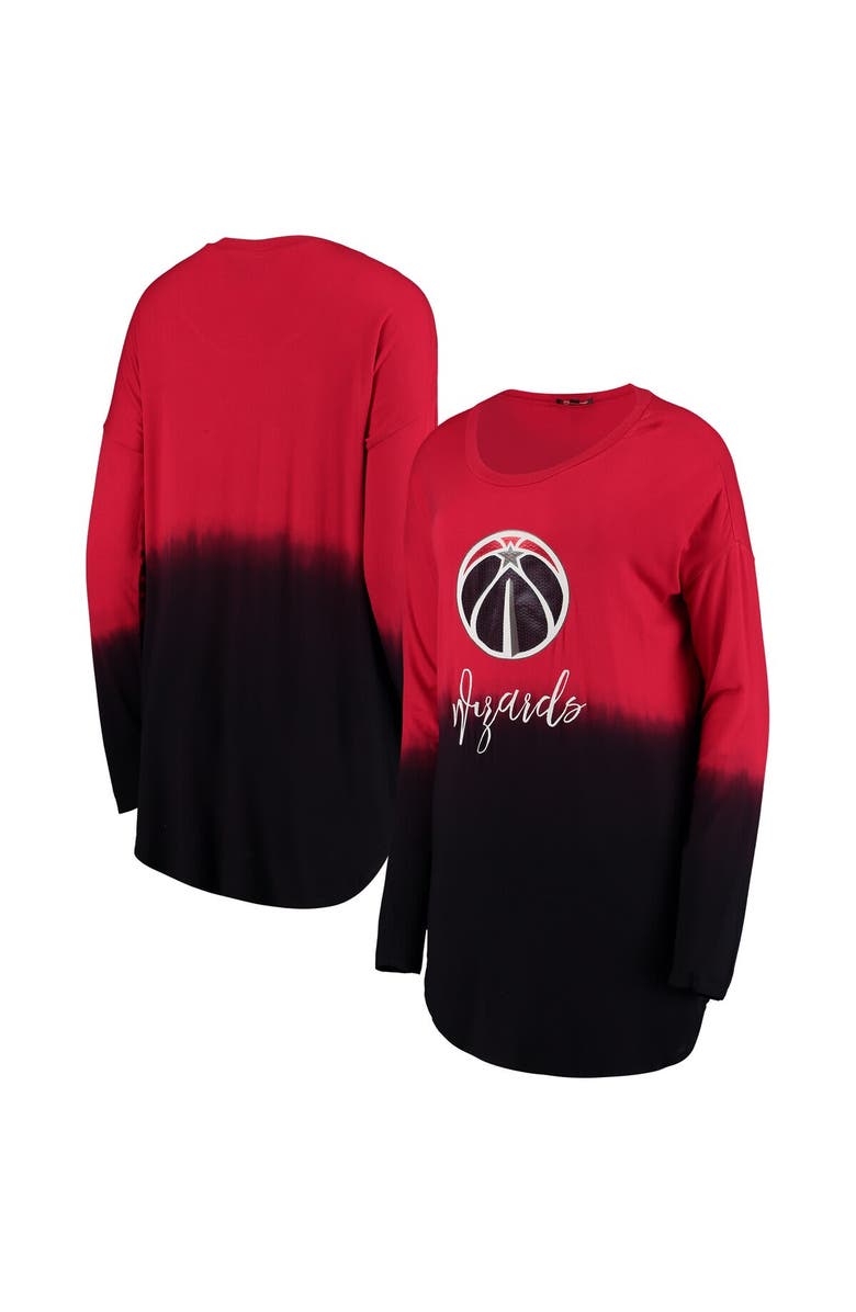 GAMEDAY COUTURE Women's Red Washington Wizards Ombre II Long Sleeve Scoop Neck T-Shirt, Main, color,