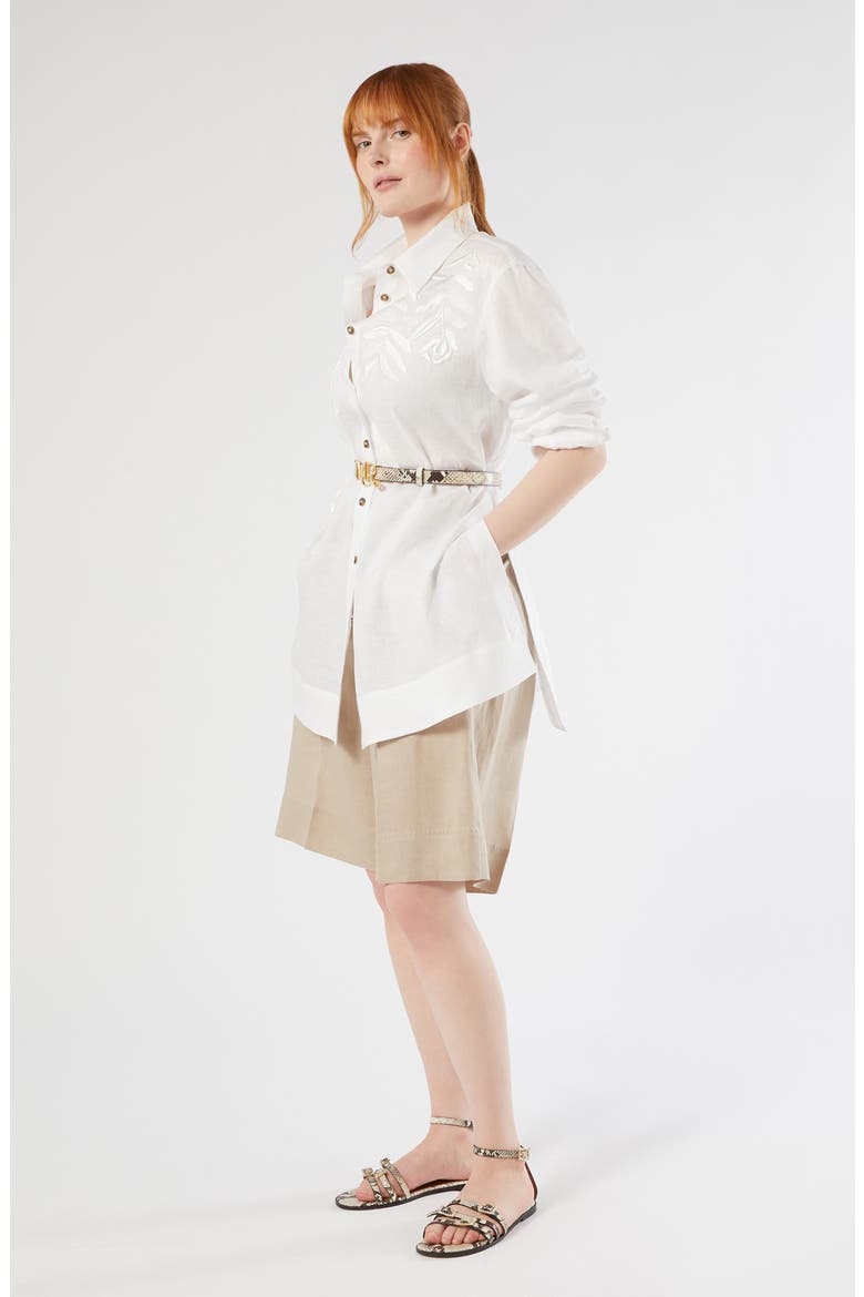 Nodino Linen Shorts, Alternate, color, BEIGE