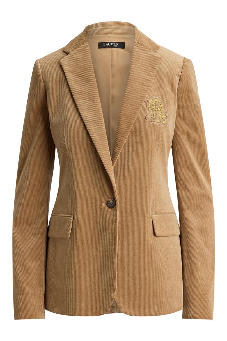 Corduroy Blazer, Alternate, color, CAMEL BEIGE