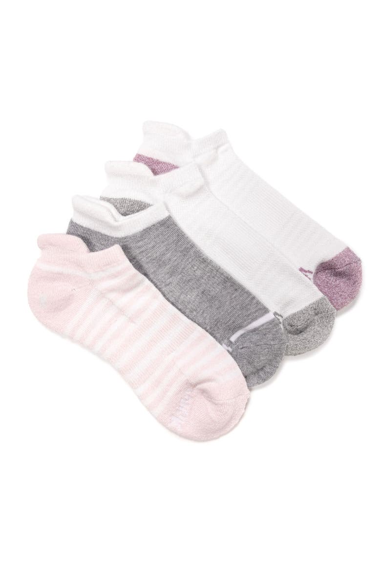 Women's Dream Step Sporty Low Cut Ankle Socks, 4 Pair Pack, Main, color, Pink