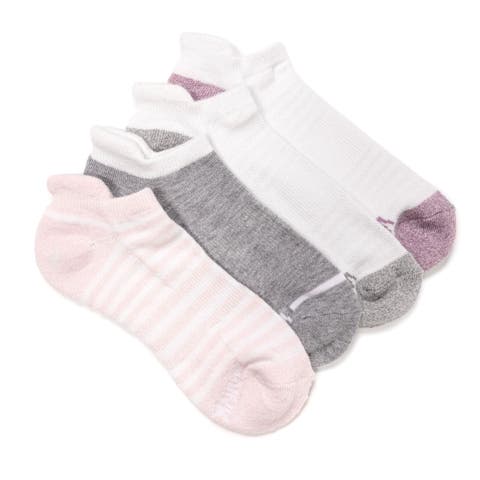 Women's Dream Step Sporty Low Cut Ankle Socks, 4 Pair Pack