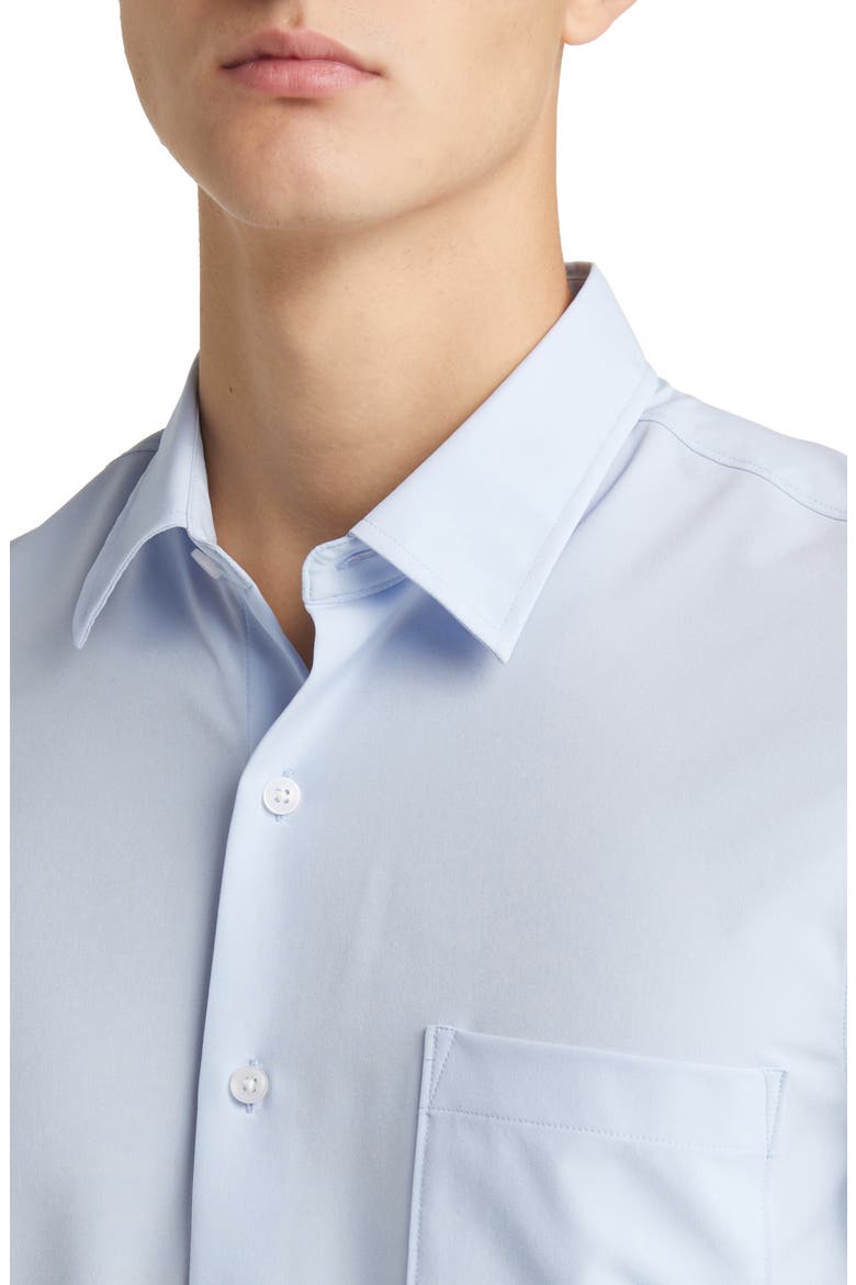 Solid Button-Up Shirt, Alternate, color, BLUE SKYWAY