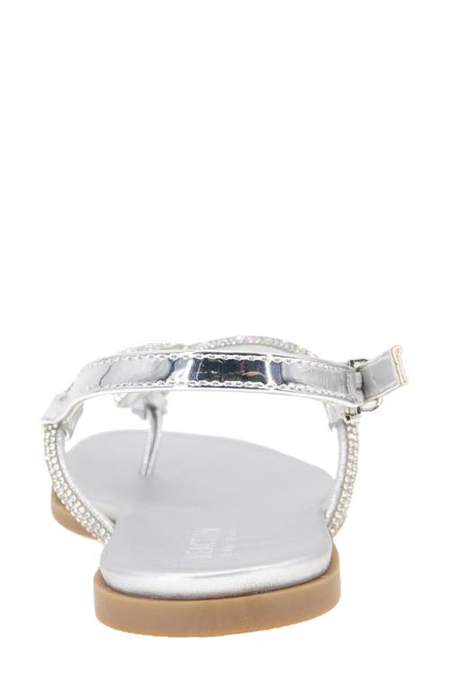 Reaction Kenneth Cole Whitney Crystal Strap Flat Sandal