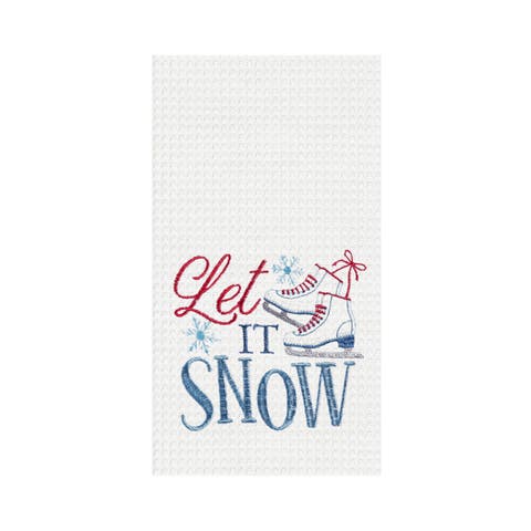 Let It Snow Skates Towel