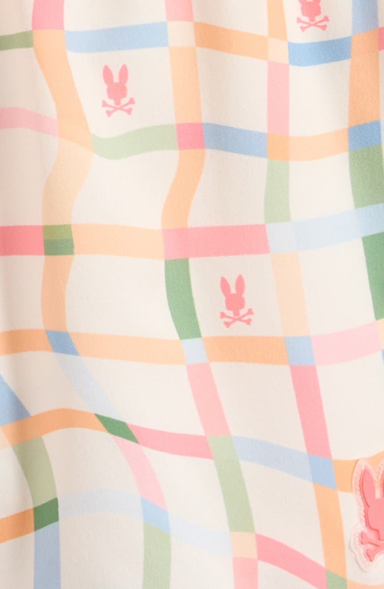 Psycho Bunny Kids' Atlas Bunny Print Swim Trunks, Alternate, color, Pristine