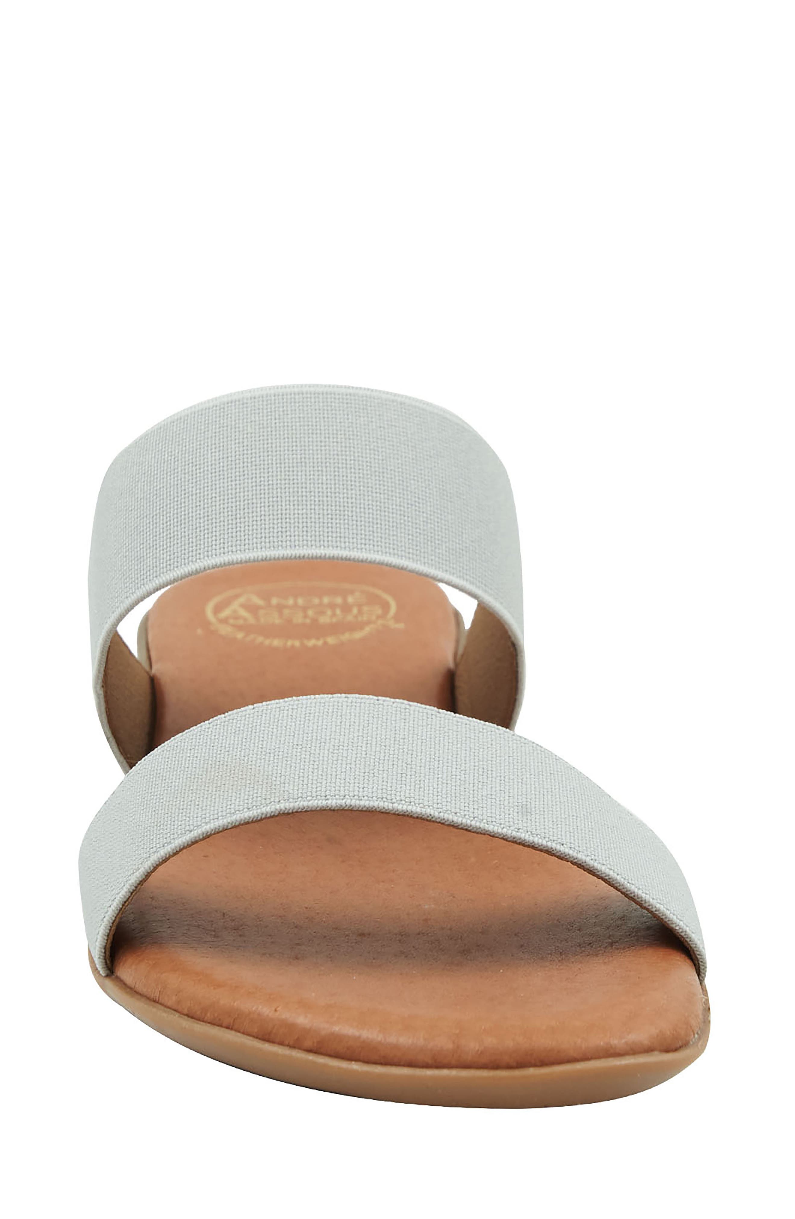 André Assous Nalen Featherweight Slide Sandal, Alternate, color, Grey