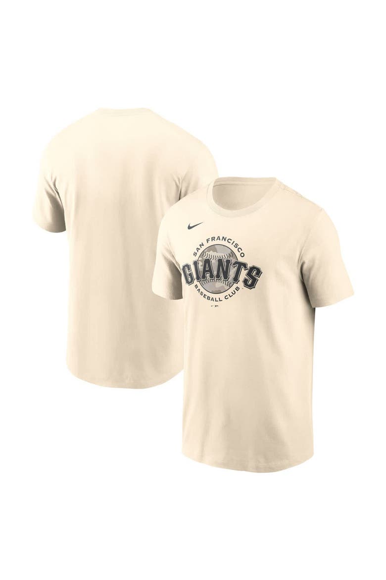 Men's Nike Cream San Francisco Giants Camo Logo T-Shirt, Main, color, Cream