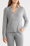 Splendid Jette Rib Knit Polo Sweater