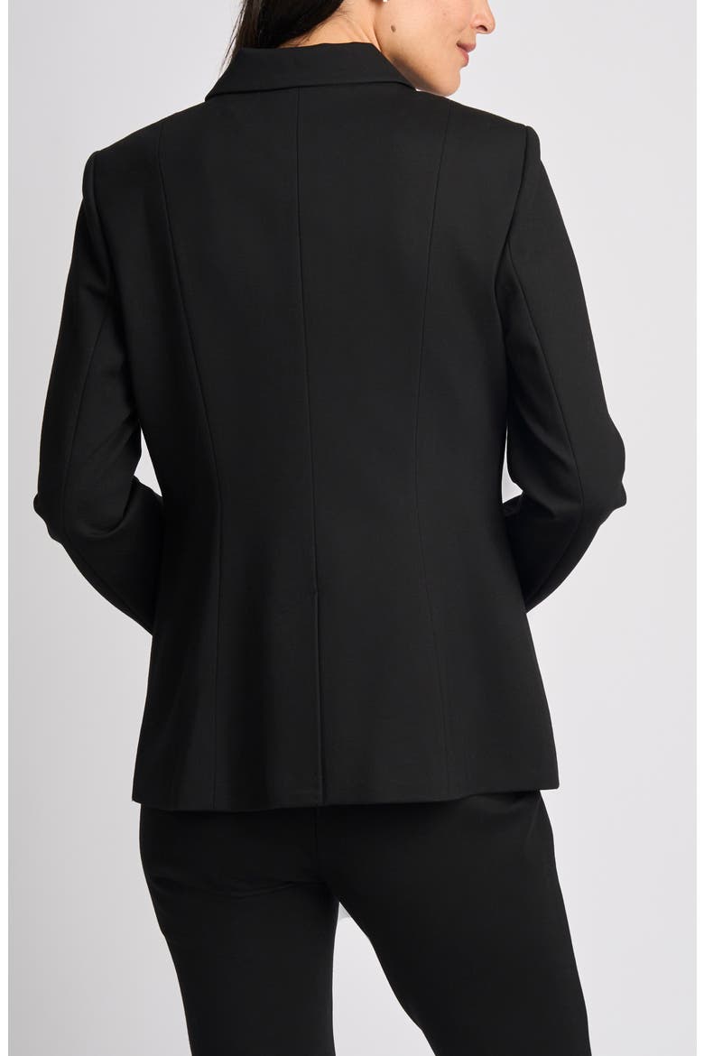Double Zip Long Jacket, Alternate, color, RICH BLACK 060