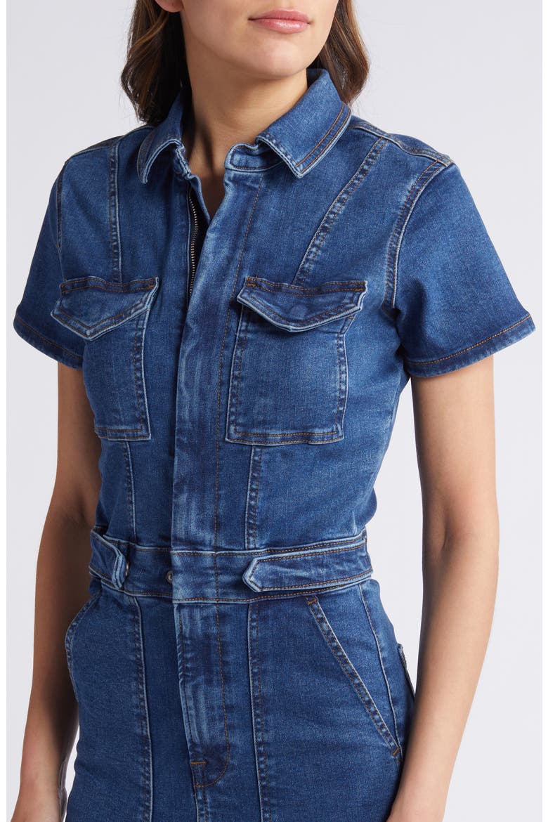 Fit for Success Denim Maxi Dress, Alternate, color, INDIGO594