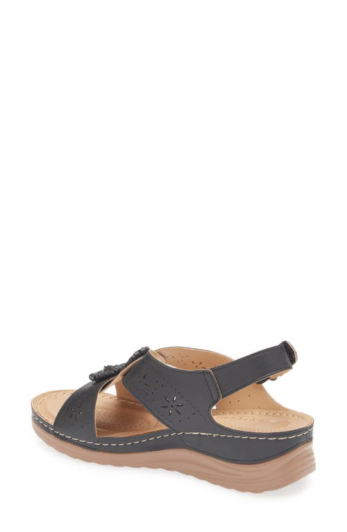 Shop Extreme By Eddie Marc Rosette Wedge Slingback Sandal