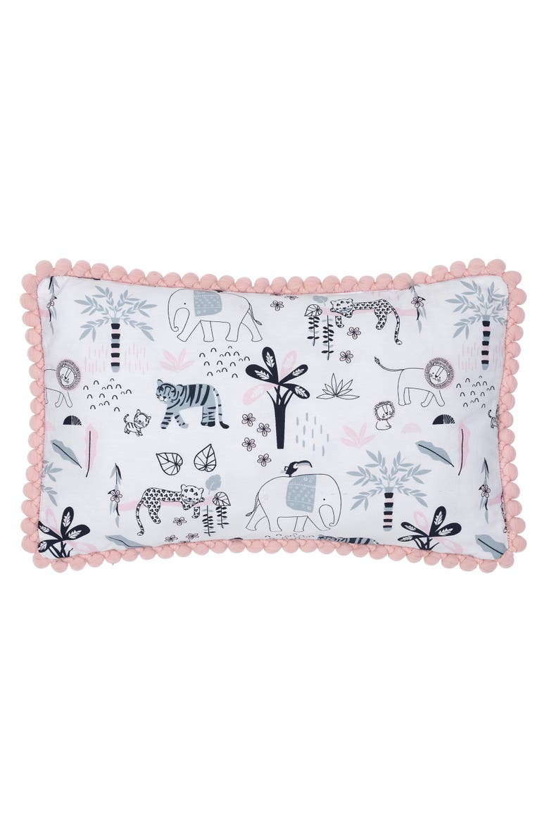 Happy Jungle Safari Nursery 5-Piece Crib Bedding Set, Alternate, color, Pink