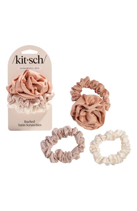 3-Pack Assorted Rosette Scrunchies