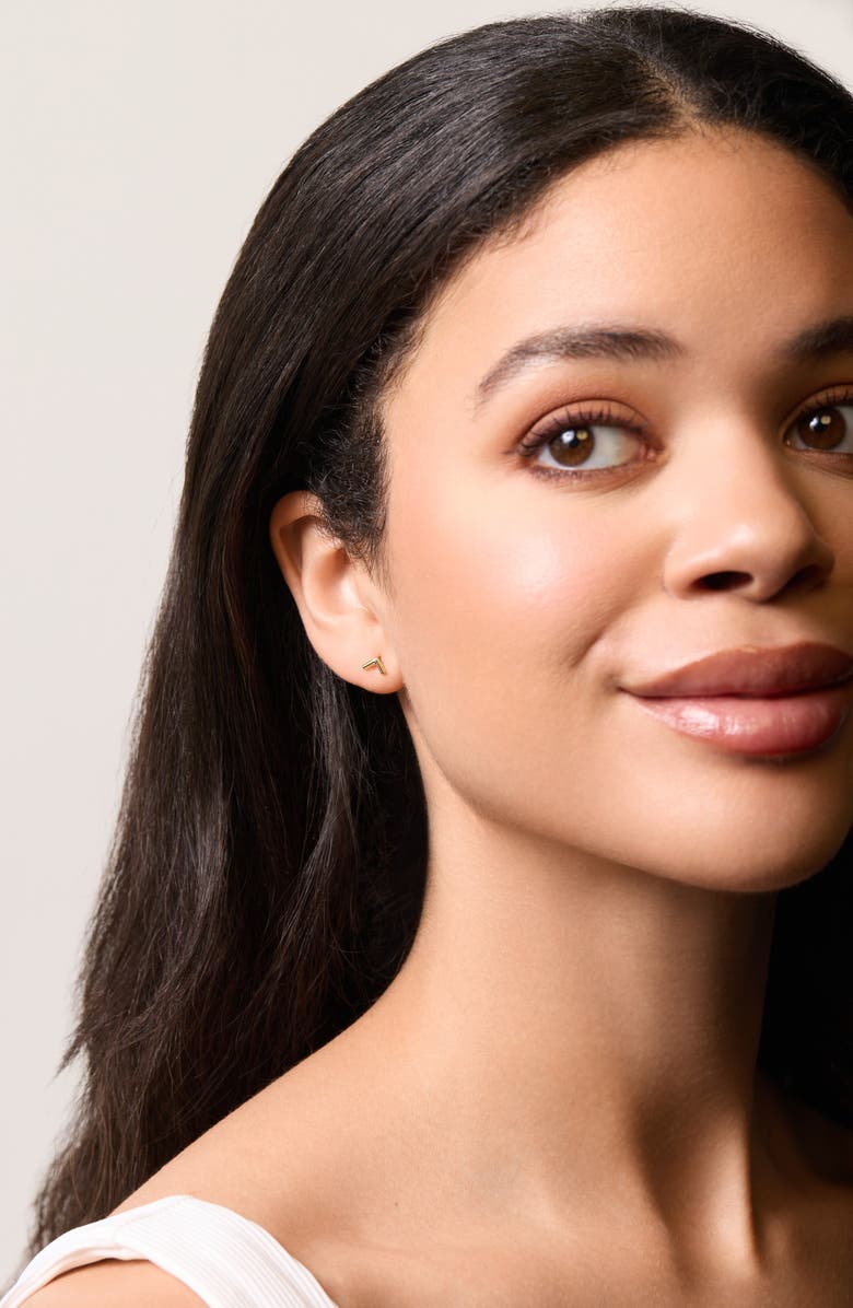 Bony Levy 14K Gold Chevron Earrings, Alternate, color,