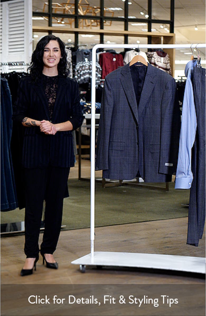 Siena Regular Fit Charcoal Grey Glen Plaid Super 130s Wool Suit, sales video thumbnail